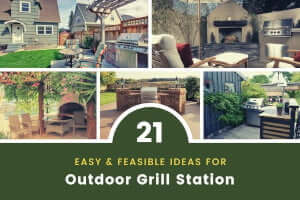 Easy & Feasible Outdoor Grill Station Design Ideas [21 pics]